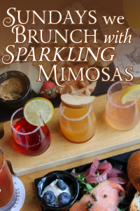 Sundays We Brunch with Sparkling Mimosas