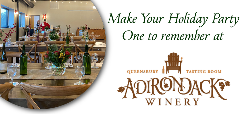 Host Your Holiday Party at Adirondack Winery!