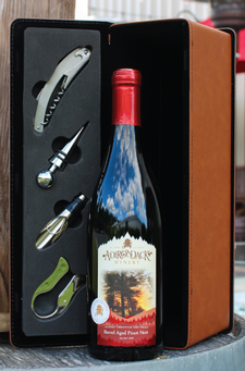 Leather Barrel Pinot Gift Set 1