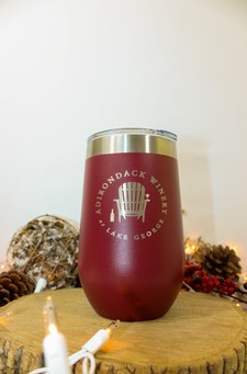 Adirondack Winery - Products - 16 OZ ADK Winery Logo Stainless Steel Wine  Tumbler Sippy Cup- Maroon